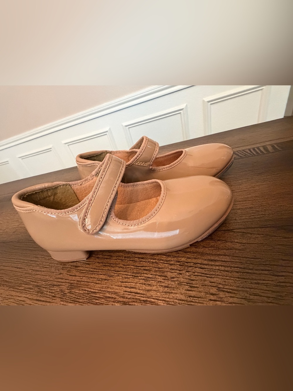 Weissman Patent Mary Jane Kids Tap Shoes Size 1 Y M style W2600 Dance